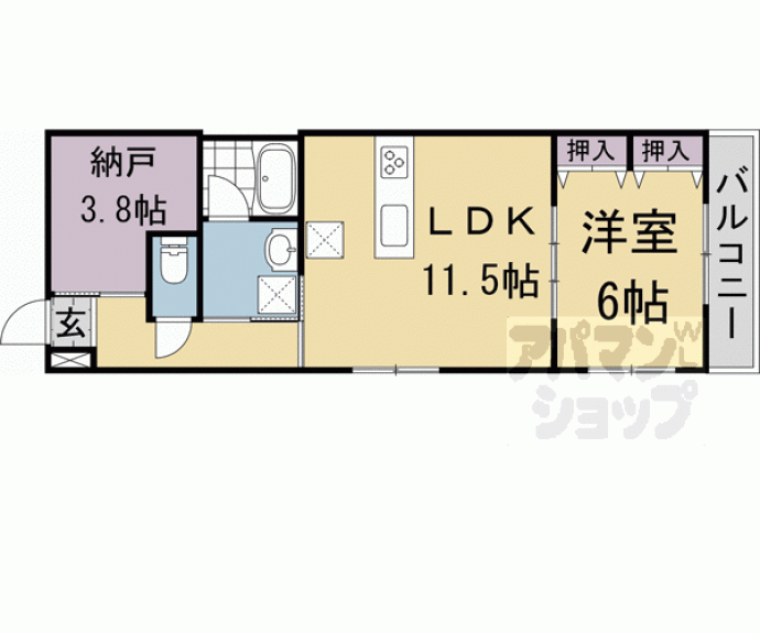 【Ｒｏａ　Ｈｉｇａｓｈｉｙａｍａ】間取