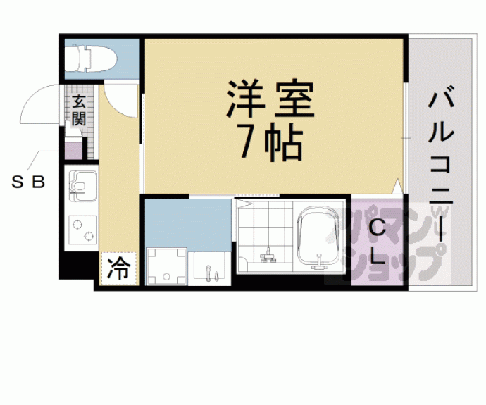 【仮称）京都山科御陵アパートメント】間取