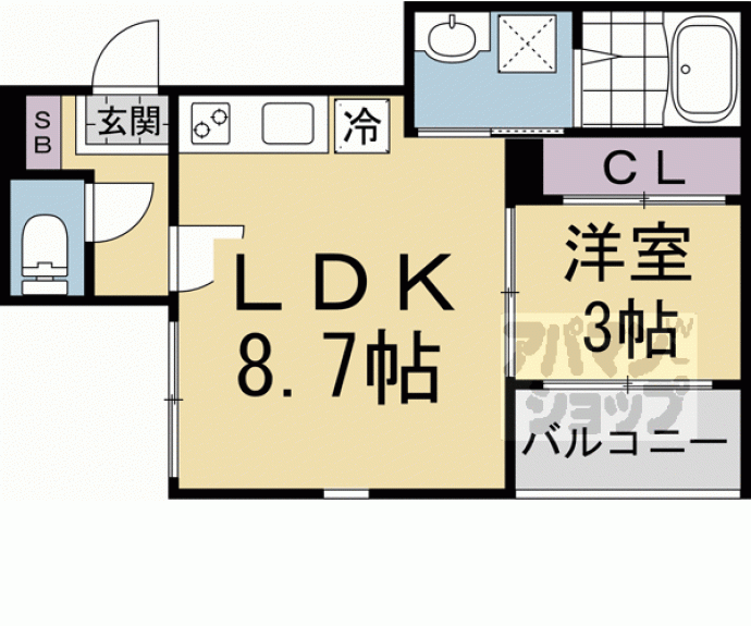 【ハーモニーテラス花園伊町】間取