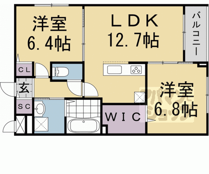 【アーバンコート堀川西】間取