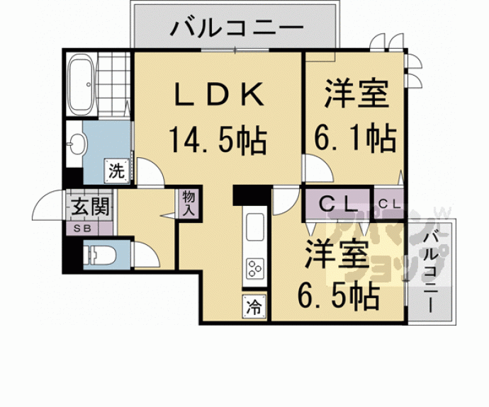 【ＴＯＲＩＳＩＡ殿城】間取
