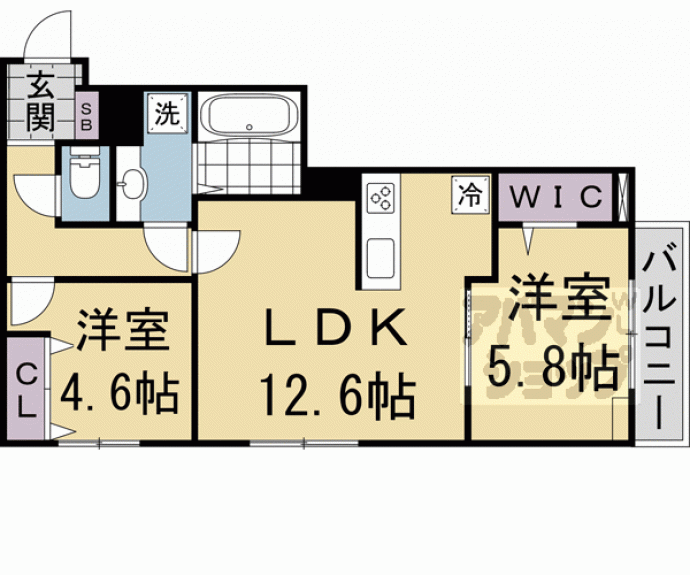 【ＴＯＲＩＳＩＡ殿城】間取