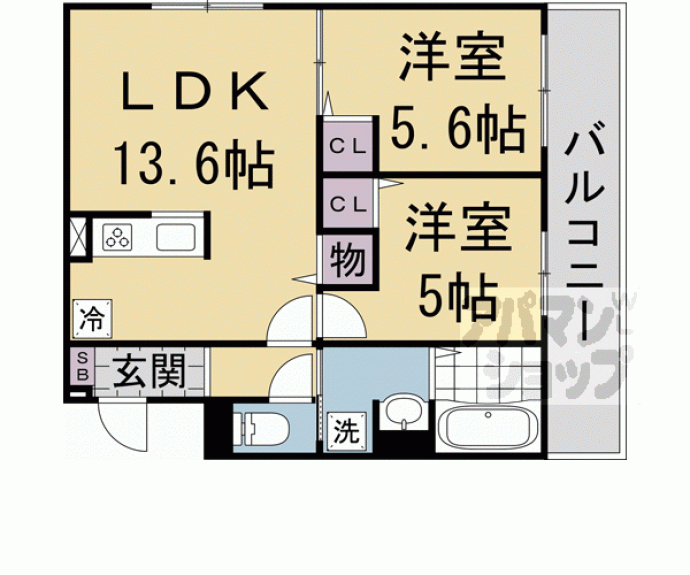 【ＴＯＲＩＳＩＡ殿城】間取