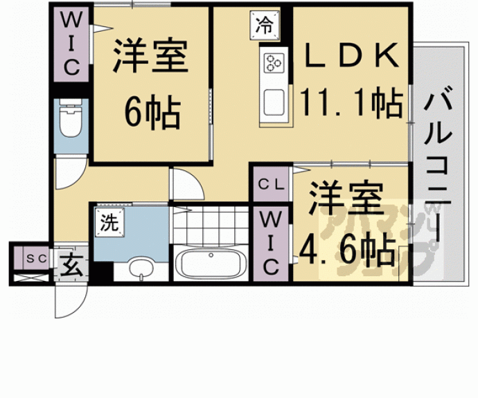 【ＴＯＲＩＳＩＡ殿城】間取