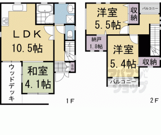 【嵯峨広沢南野町貸家】