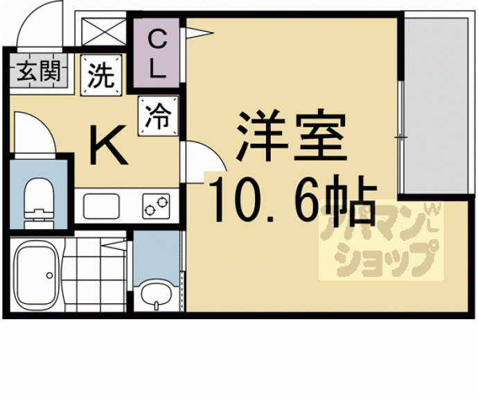 【ＥＮ西ノ京二条】間取