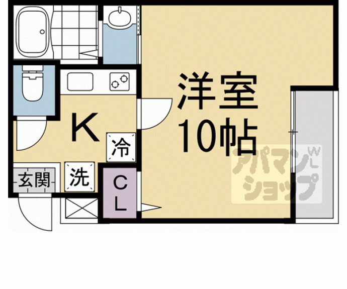 【ＥＮ西ノ京二条】間取
