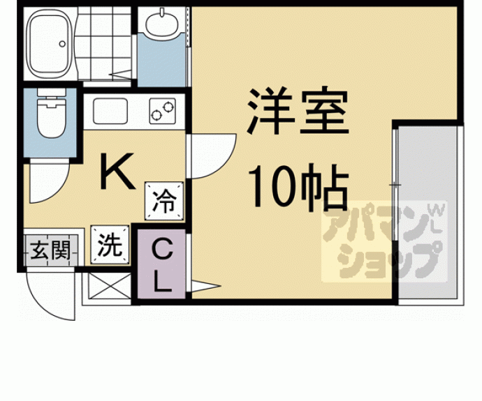 【ＥＮ西ノ京二条】間取
