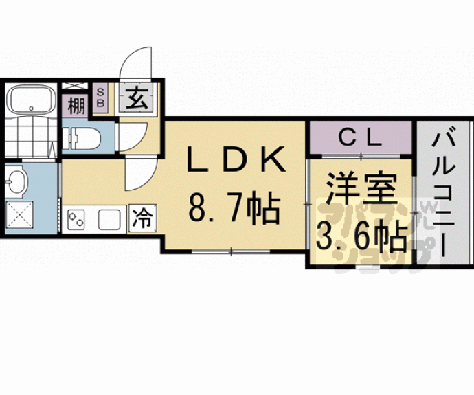【ウィローツリーレジデンス京都伏見】間取