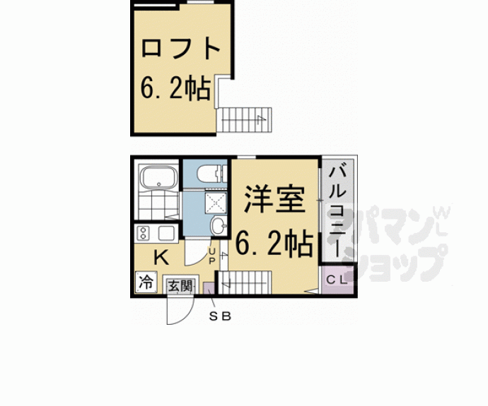 【ハーモニーテラス稲荷悠苑】間取