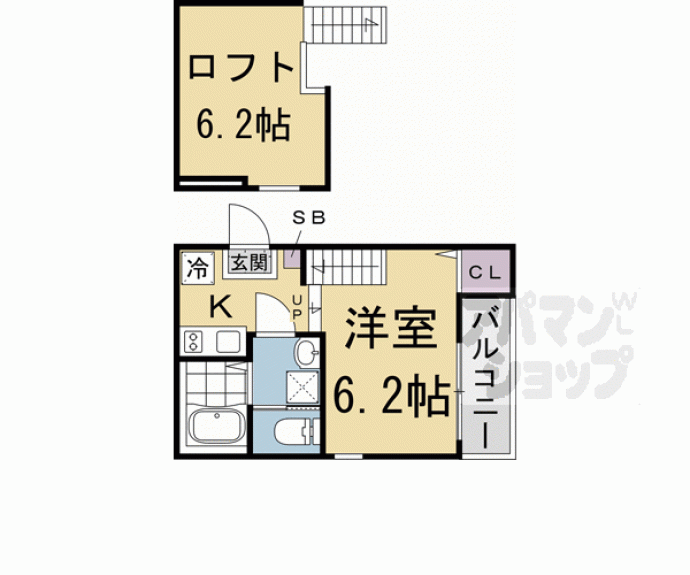 【ハーモニーテラス稲荷悠苑】間取