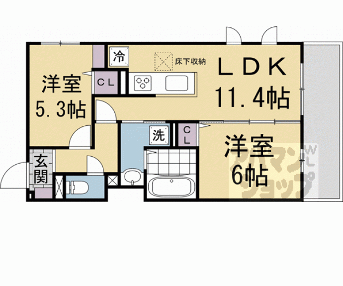 【D-ROOM壬生森町】間取