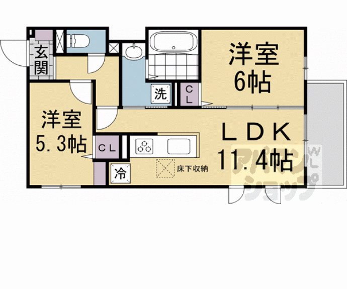 【Ｄ－ＲＯＯＭ壬生森町】間取
