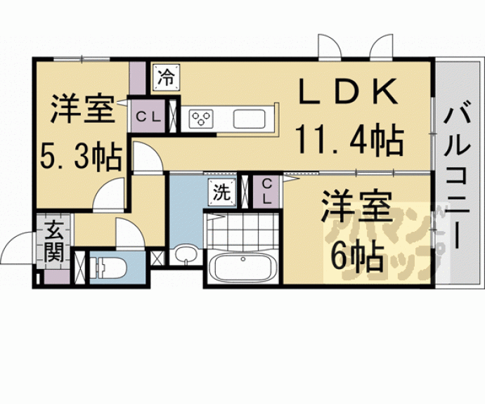 【Ｄ－ＲＯＯＭ壬生森町】間取