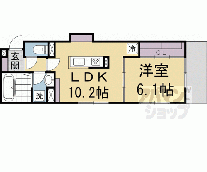 【D-ROOM壬生森町】間取
