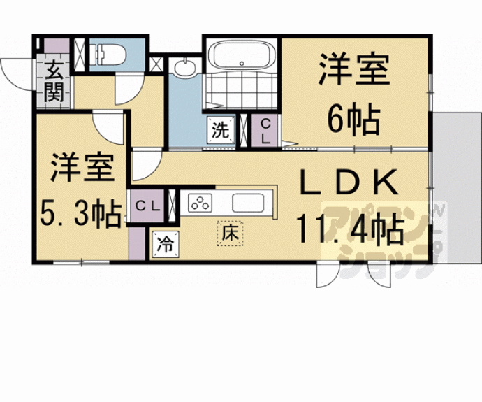 【Ｄ－ＲＯＯＭ壬生森町】間取