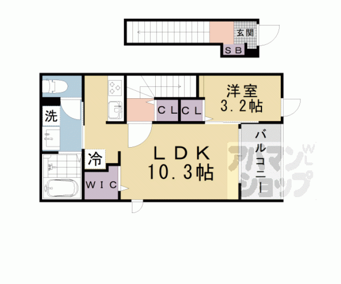 【上月ハイツ】間取