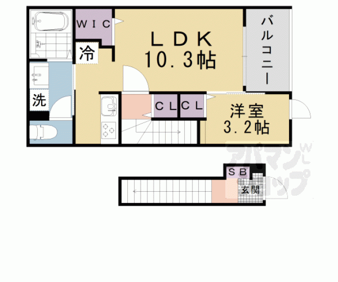 【上月ハイツ】間取