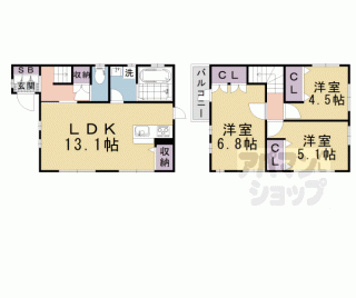 【仰木の里東５丁目貸家】