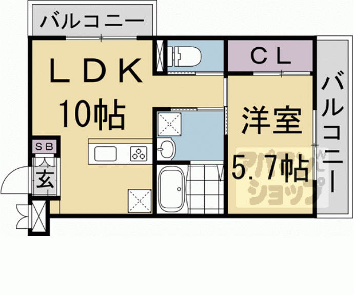 【桂ドミール】間取