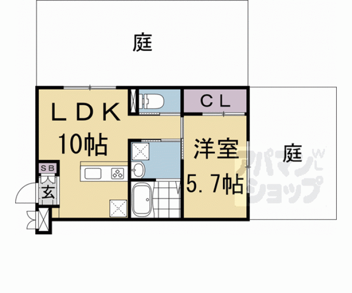 【桂ドミール】間取