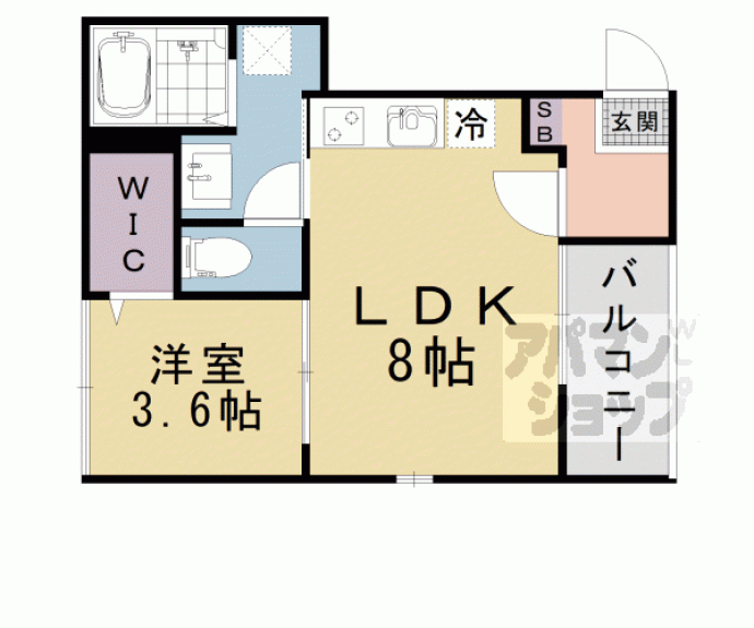 【エディフィッシオ椥辻】間取