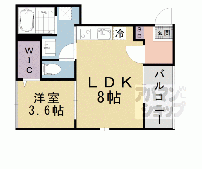 【エディフィッシオ椥辻】間取