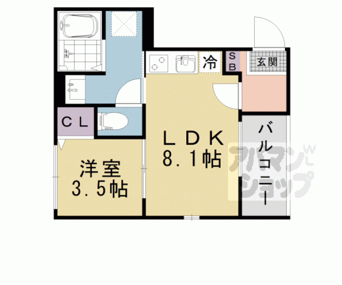 【Ｂｌｏｏｍ’ｓ　Ｔｅｒｒａｃｅ　Ｎａｇｉｔｓｕｊｉ】間取