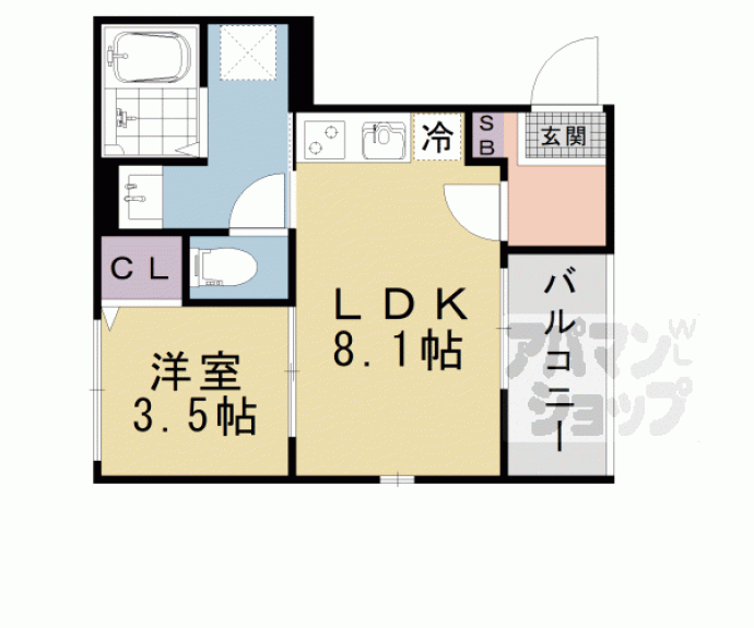 【Ｂｌｏｏｍ’ｓ　Ｔｅｒｒａｃｅ　Ｎａｇｉｔｓｕｊｉ】間取
