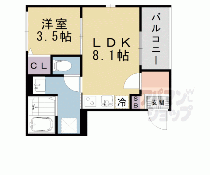 【Ｂｌｏｏｍ’ｓ　Ｔｅｒｒａｃｅ　Ｎａｇｉｔｓｕｊｉ】間取