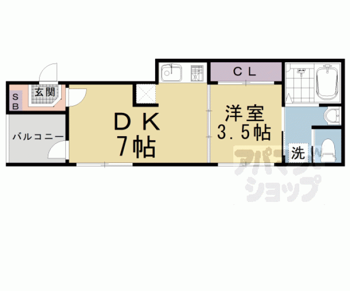 【Ｗａｒｈｏｌ京都】間取