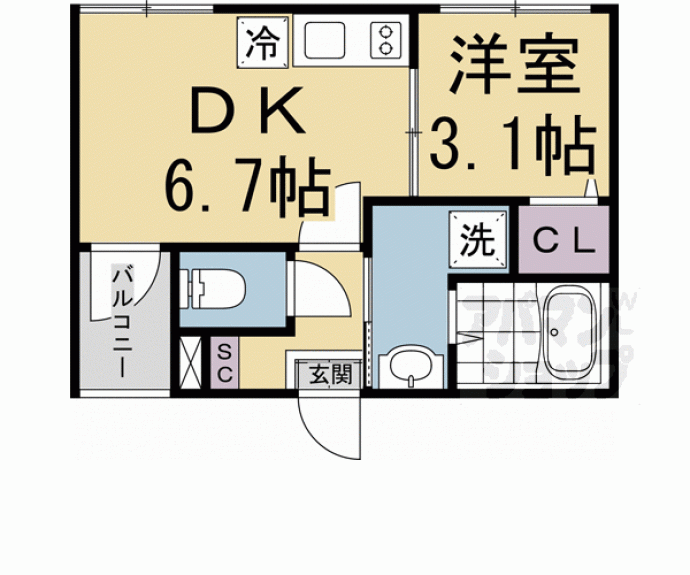 【Ｔｅａ　Ｐａｖｉｌｉｏｎ】間取