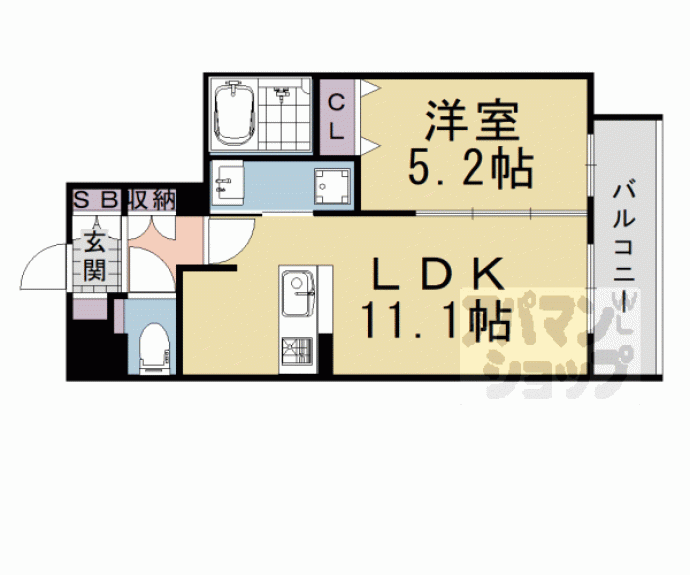 【グランシュ長岡京】間取