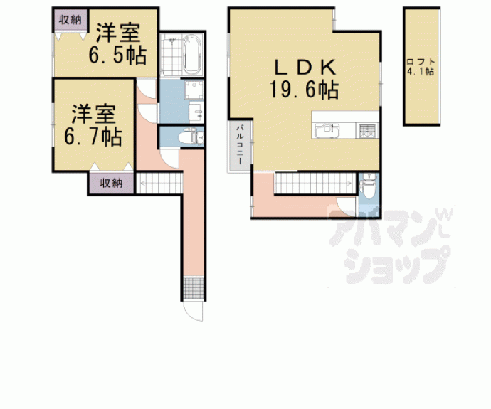 【THE AZALEA(長岡京天神一丁目計画)】間取