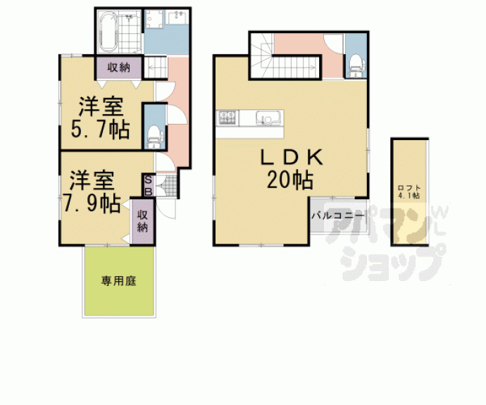 【THE AZALEA(長岡京天神一丁目計画)】間取