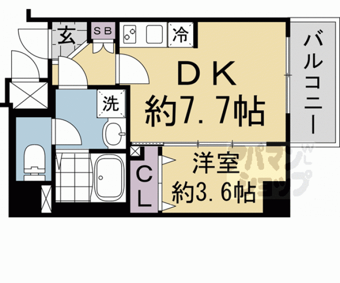 【Asclaire京都西院】間取