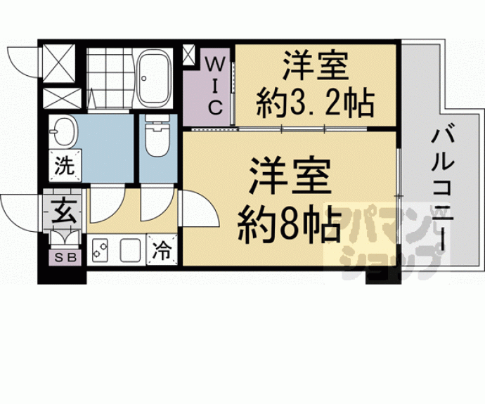 【Asclaire京都西院】間取