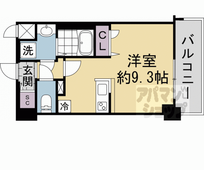 【Ａｓｃｌａｉｒｅ京都西院】間取