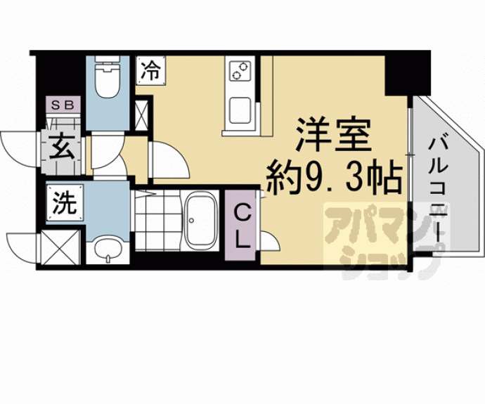 【Asclaire京都西院】間取