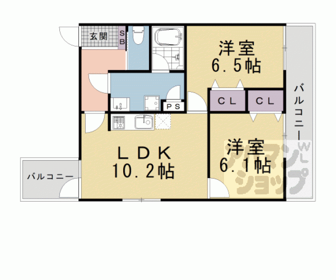 【仮称)下京区吉文字町新築】間取