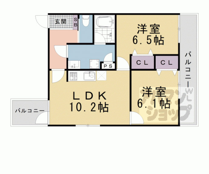 【ジーニアススクエア四条高辻】間取