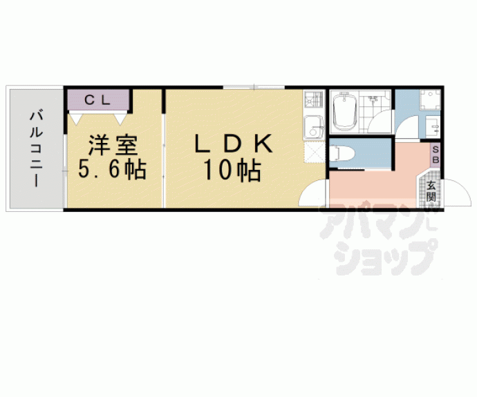 【ジーニアススクエア四条高辻】間取