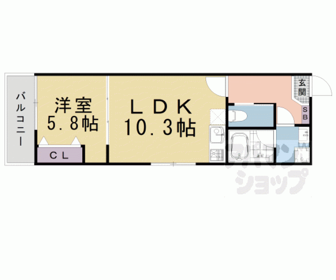 【ジーニアススクエア四条高辻】間取