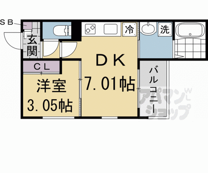 【ＲＥＧＡＬＥＳＴ五条大宮】間取