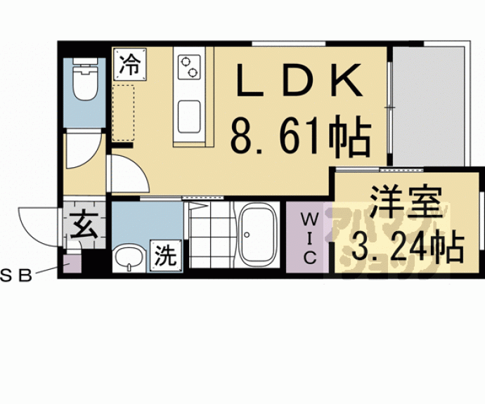 【ＲＥＧＡＬＥＳＴ五条大宮】間取