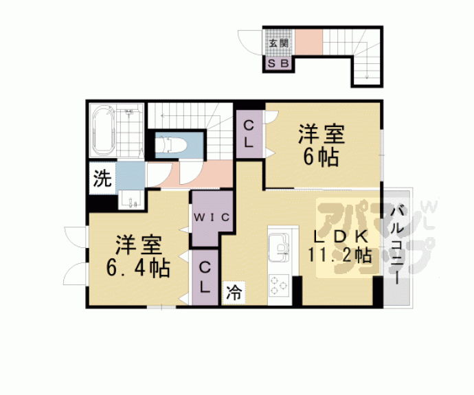 【ｍｉｍｏｓａ　ｓｅｔａ】間取