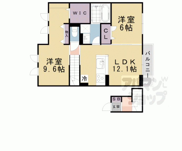 【ｍｉｍｏｓａ　ｓｅｔａ】間取