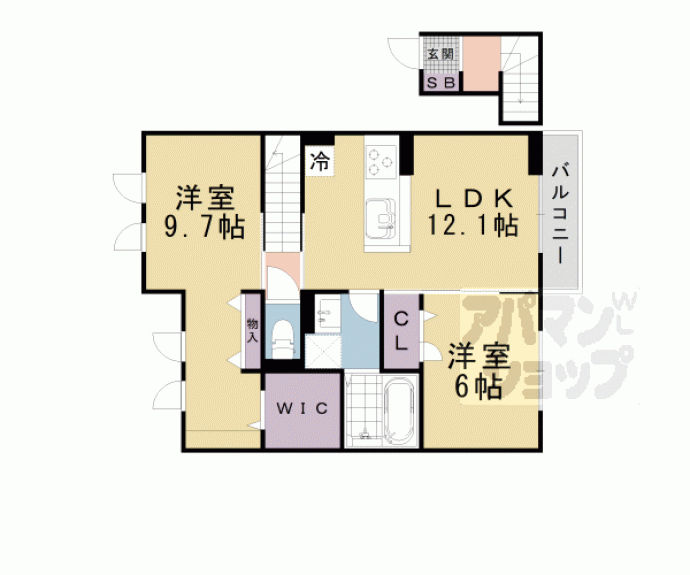 【ｍｉｍｏｓａ　ｓｅｔａ】間取