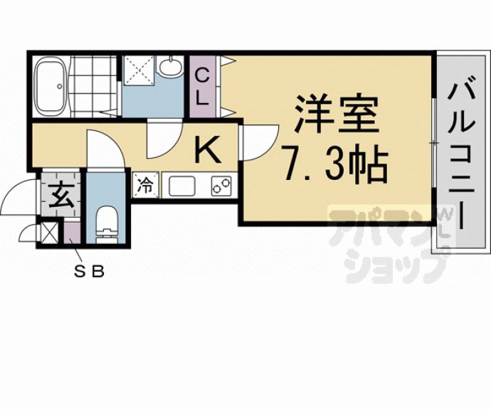 【仮称)桃山水野左近西町新築アパート】間取