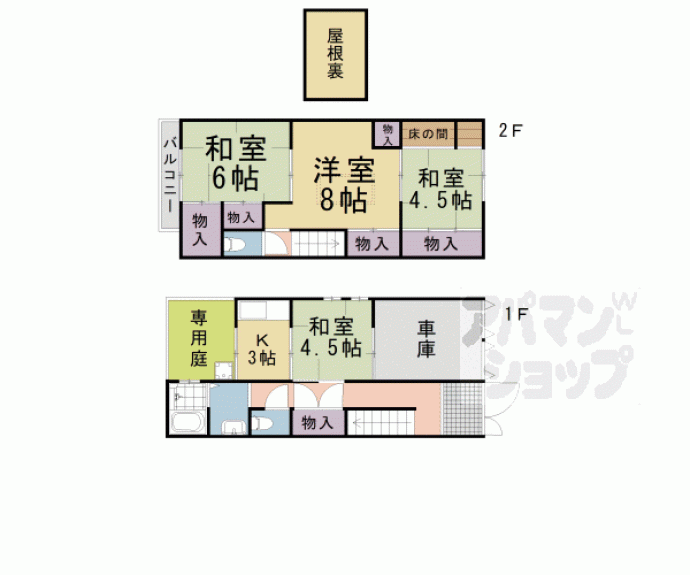 【御幸町通貸家】間取